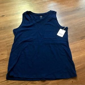 a.n.a Women Navy Tank Top size M